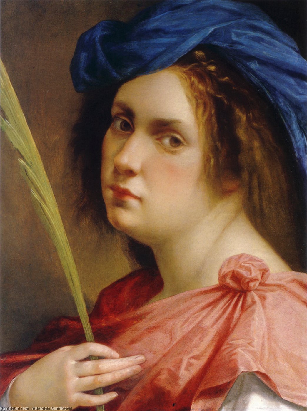 Selbstbildnis Einer Weiblichen Märtyrin — Artemisia Gentileschi