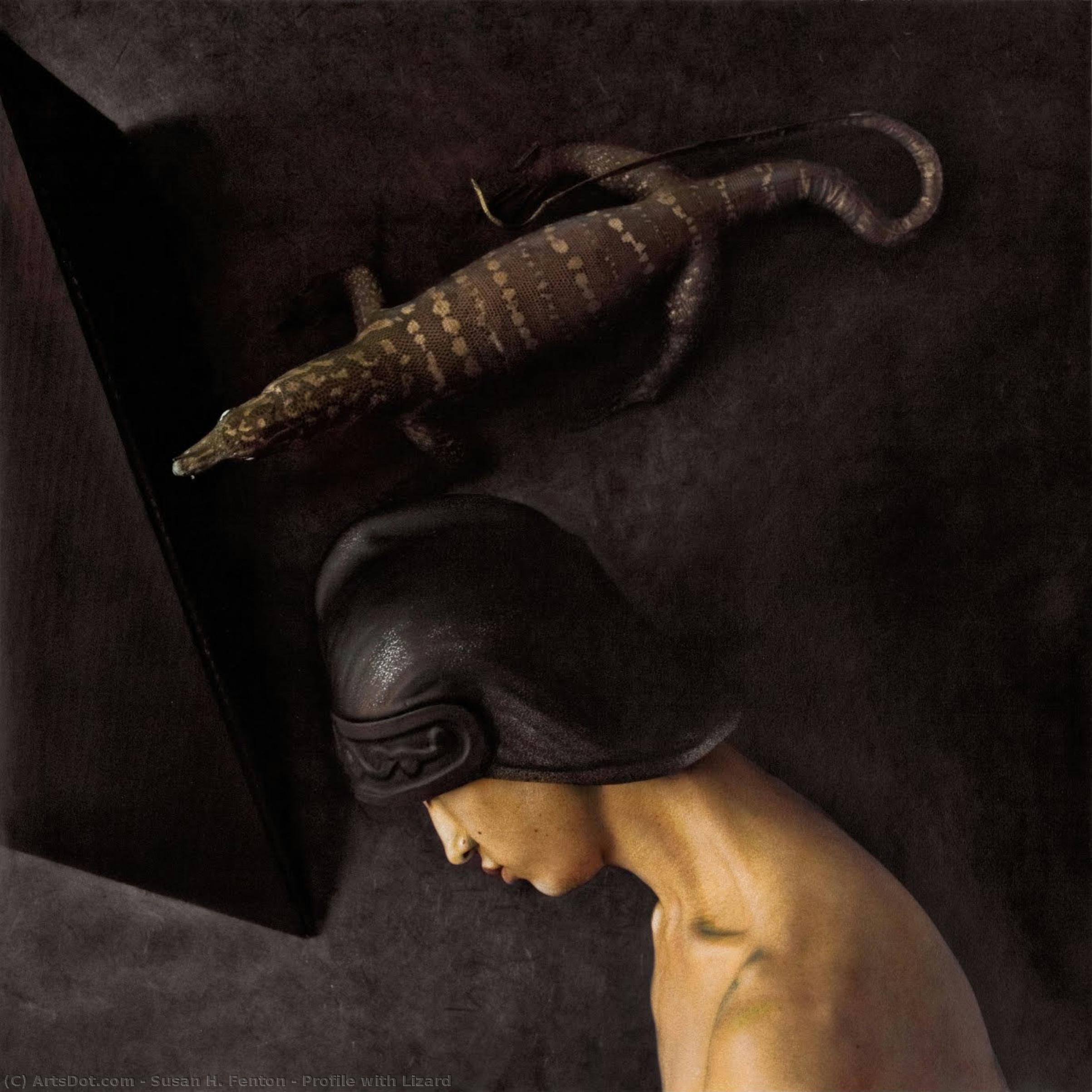 Profile With Lizard — Susan H. Fenton