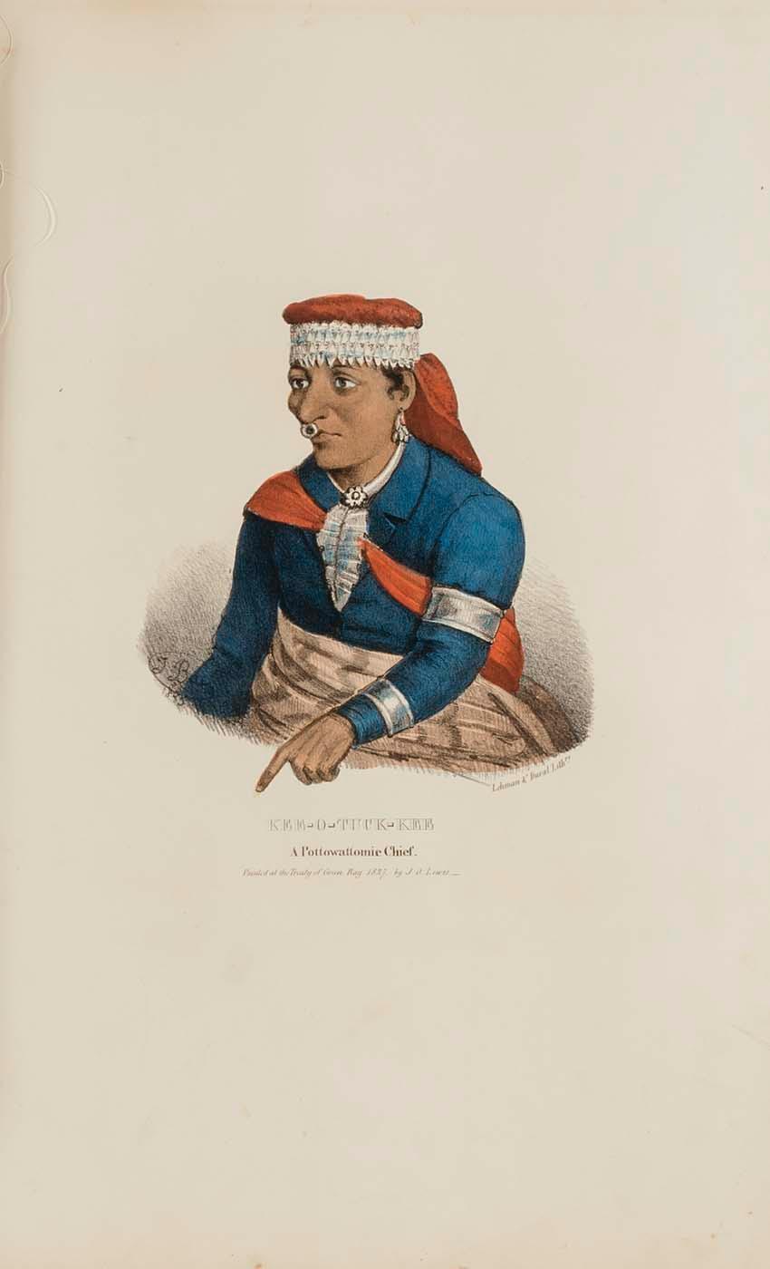 Kee O Tuck Kee A Pottowattomie Chief, From The Aboriginal Portfolio — James Otto Lewis