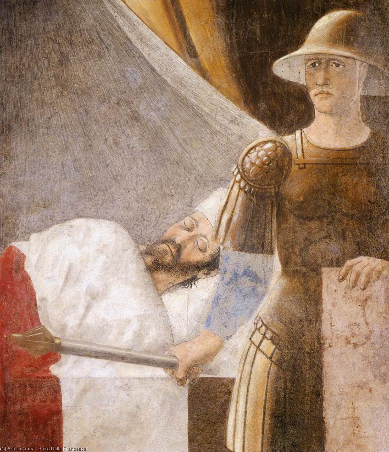 4. Vision Of Constantine (detail) — Пјеро Дела Франческа