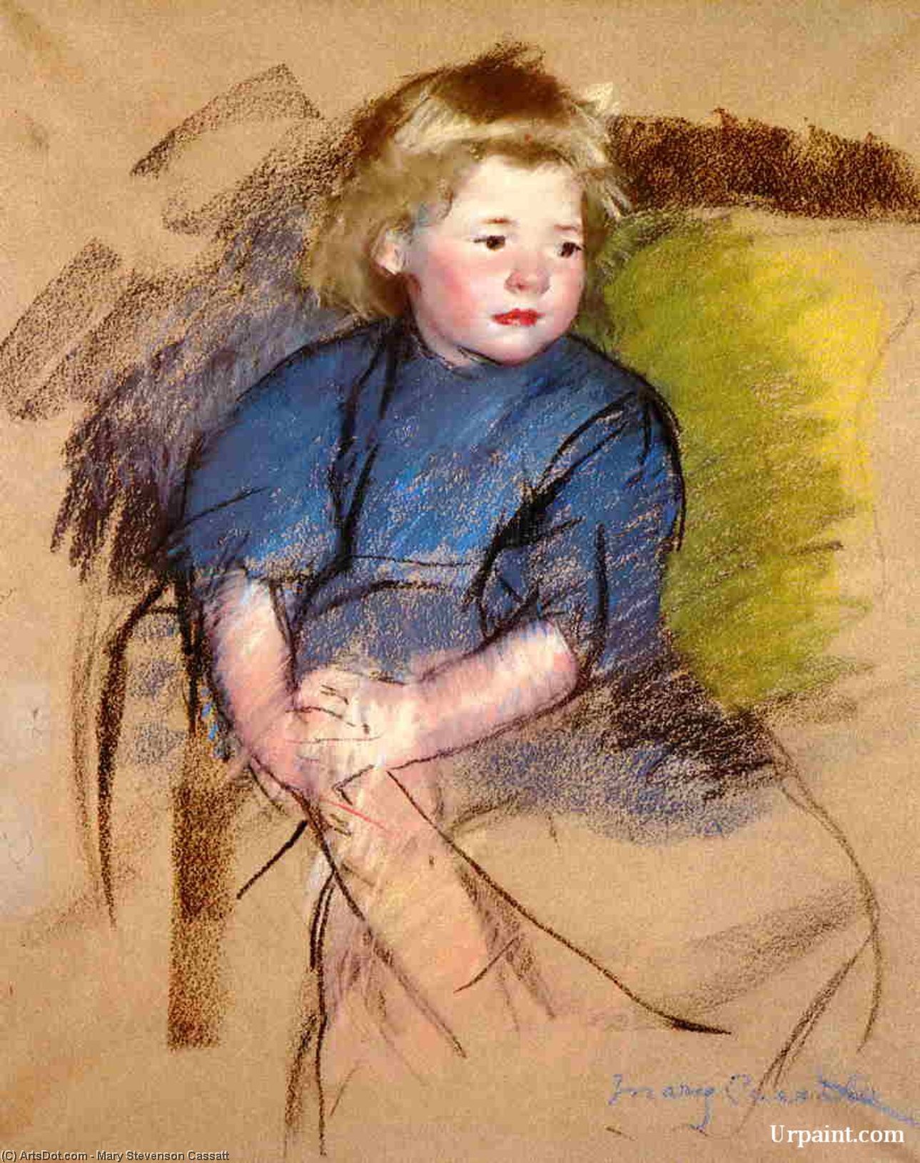 Portrait Of A Young Girl (simone) — Mary Stevenson Cassatt