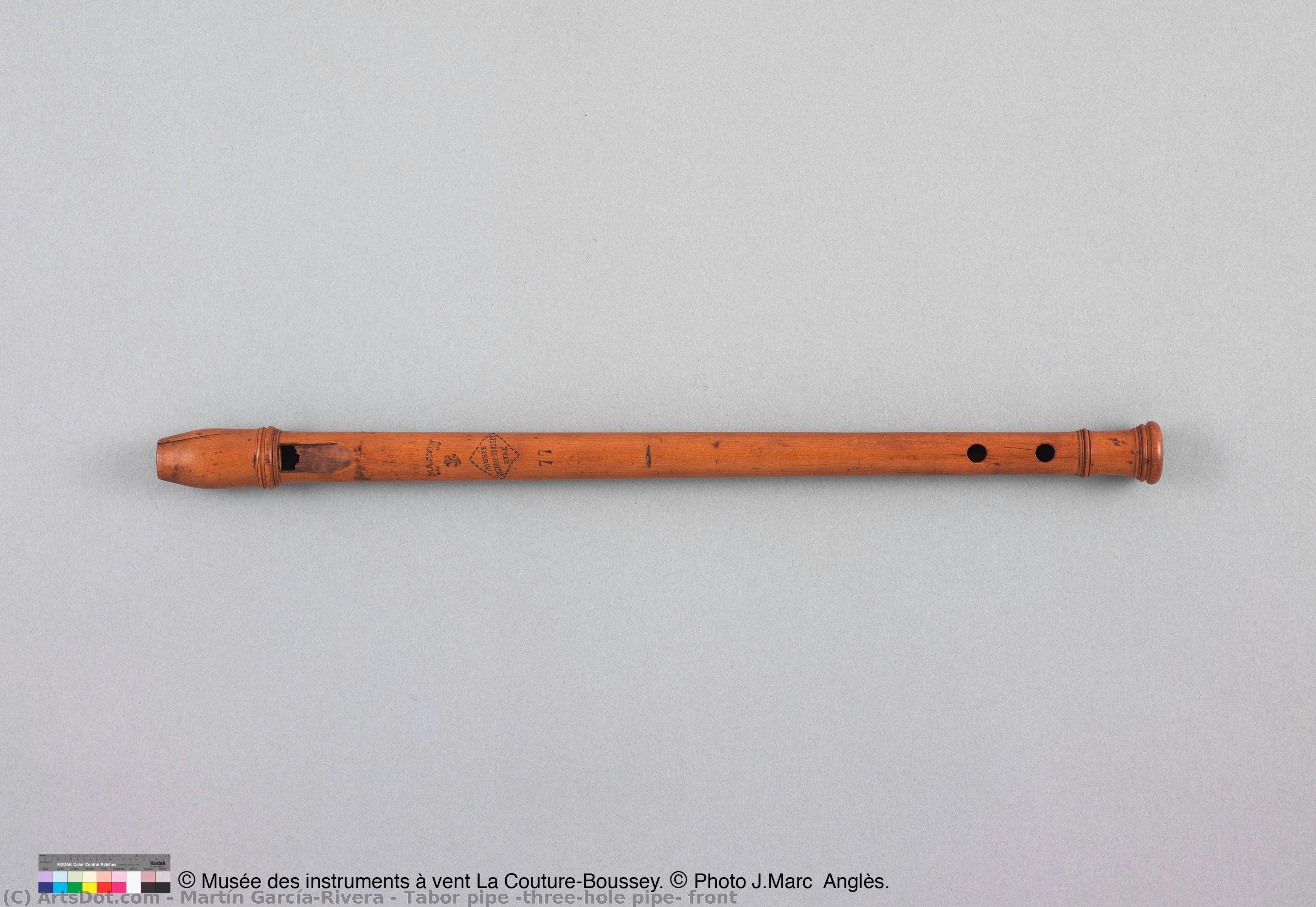Tabor Pipe (three-hole Pipe) Front — Martín García-rivera