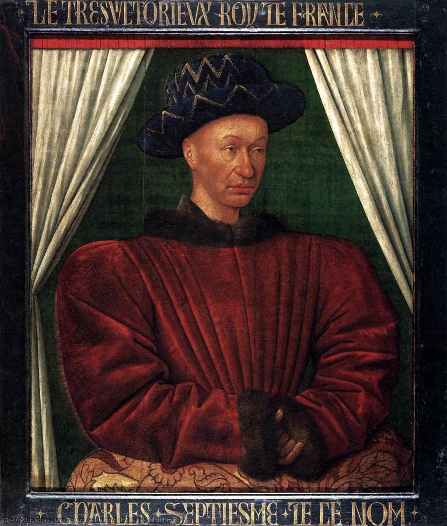 Portrait Of Charles Vii Of France — Jean Fouquet