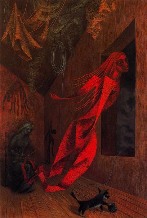 The Red Weaver — Remedios Varo