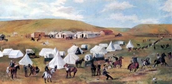 Cowboy Camp During The Roundup — Charles Marion Russell