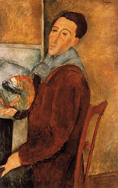 Modigliano Self Portrait, San Paolo Del Brasile, — Amedeo Clemente Modigliani