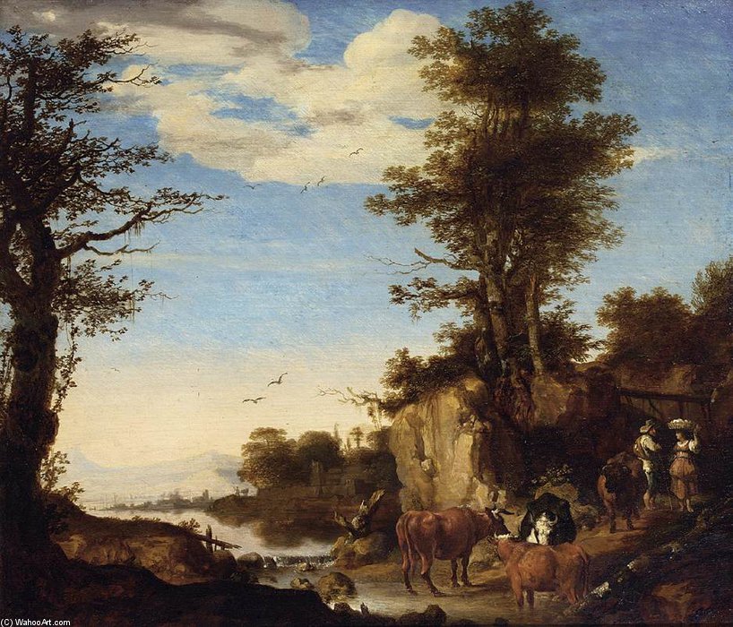 River Landscape — Arie De Vois