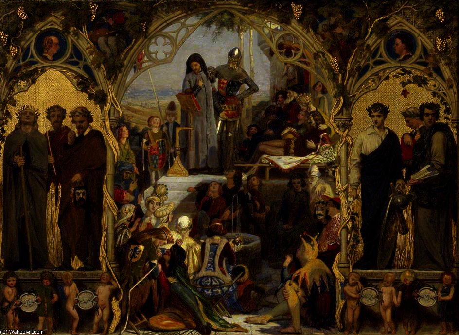 The Seeds And Fruits Of English Poetry — Ford Madox Brown