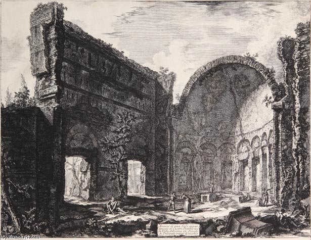 Avansi Di Una Sala Appartenente Al Castro Pretorio Nell Villa Adriana In Tivoli — Giovanni Battista Fontana