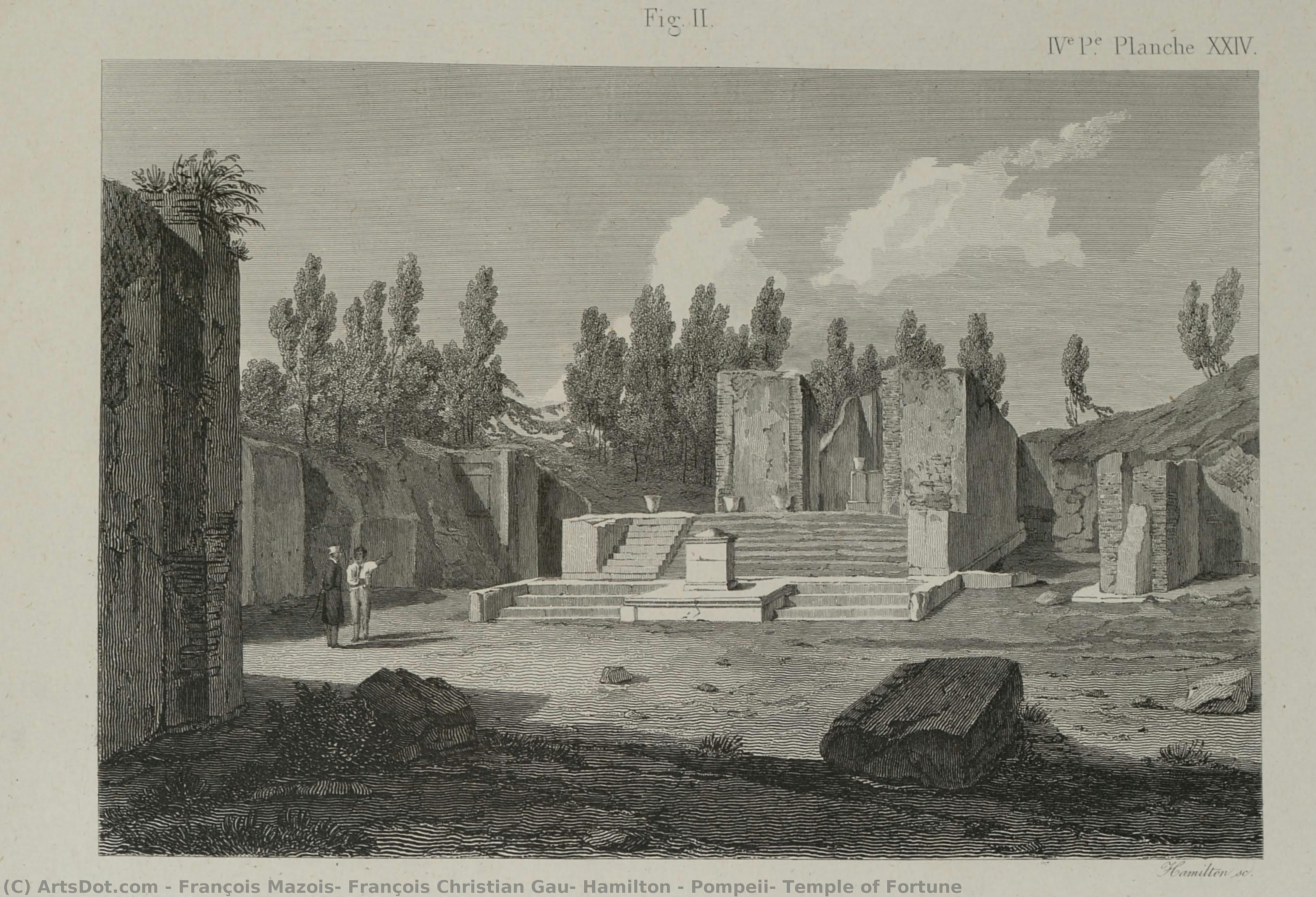 Pompeii, Temple Of Fortune — François Mazois, François Christian Gau, Hamilton