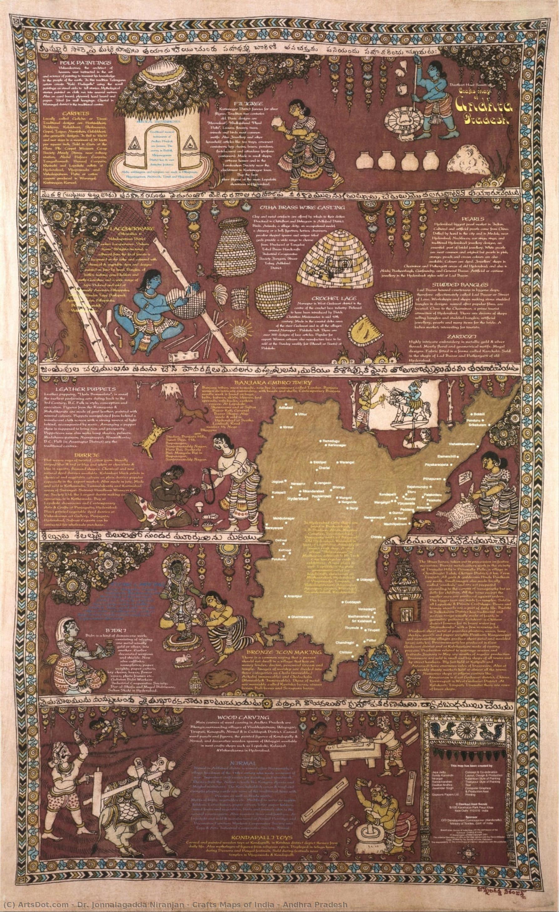 Crafts Maps Of India - Andhra Pradesh — Dr. Jonnalagadda Niranjan