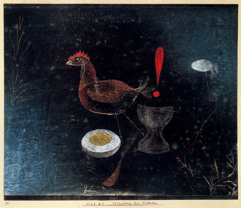Contemplation At Breakfast — Paul Klee