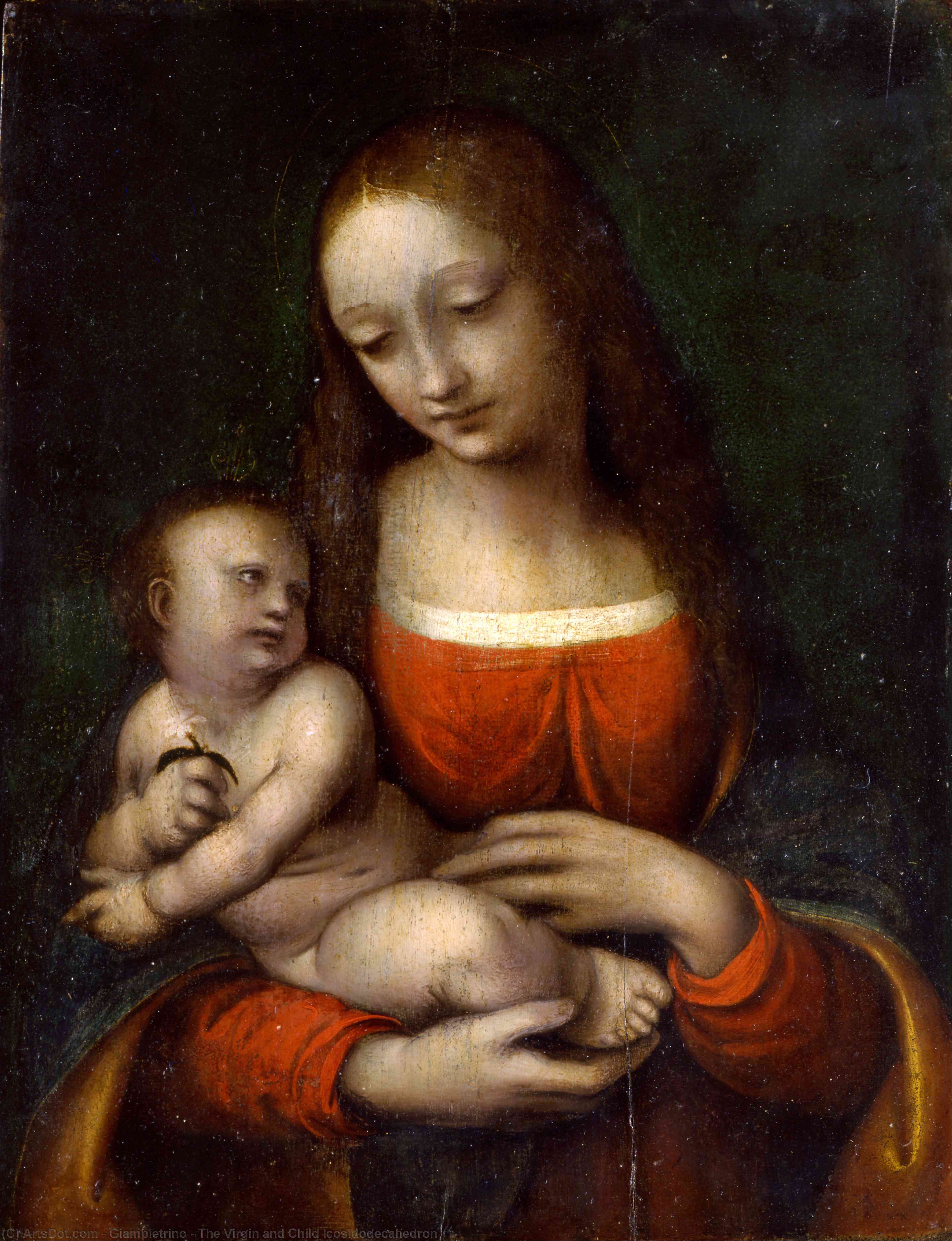 The Virgin And Child Icosidodecahedron — Giampietrino