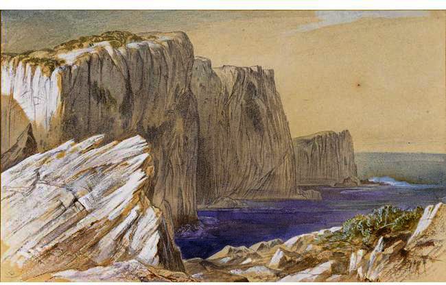 Sappho's Leap, Leucadia, Greece — Edward Lear