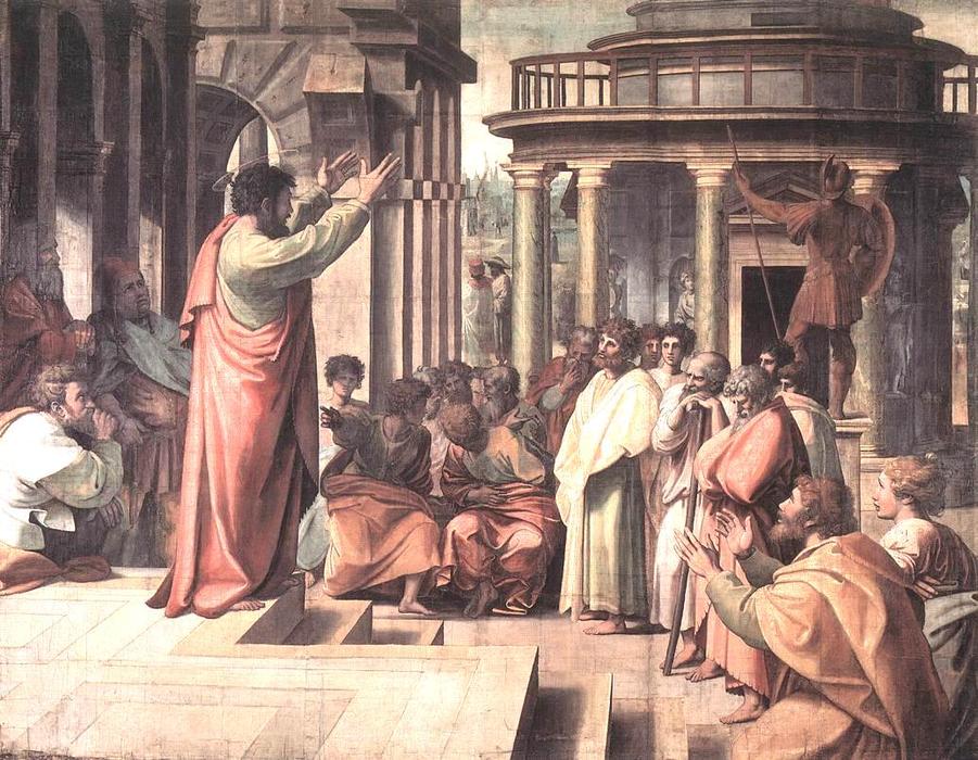 St Paul Preaching In Athens — Raphael