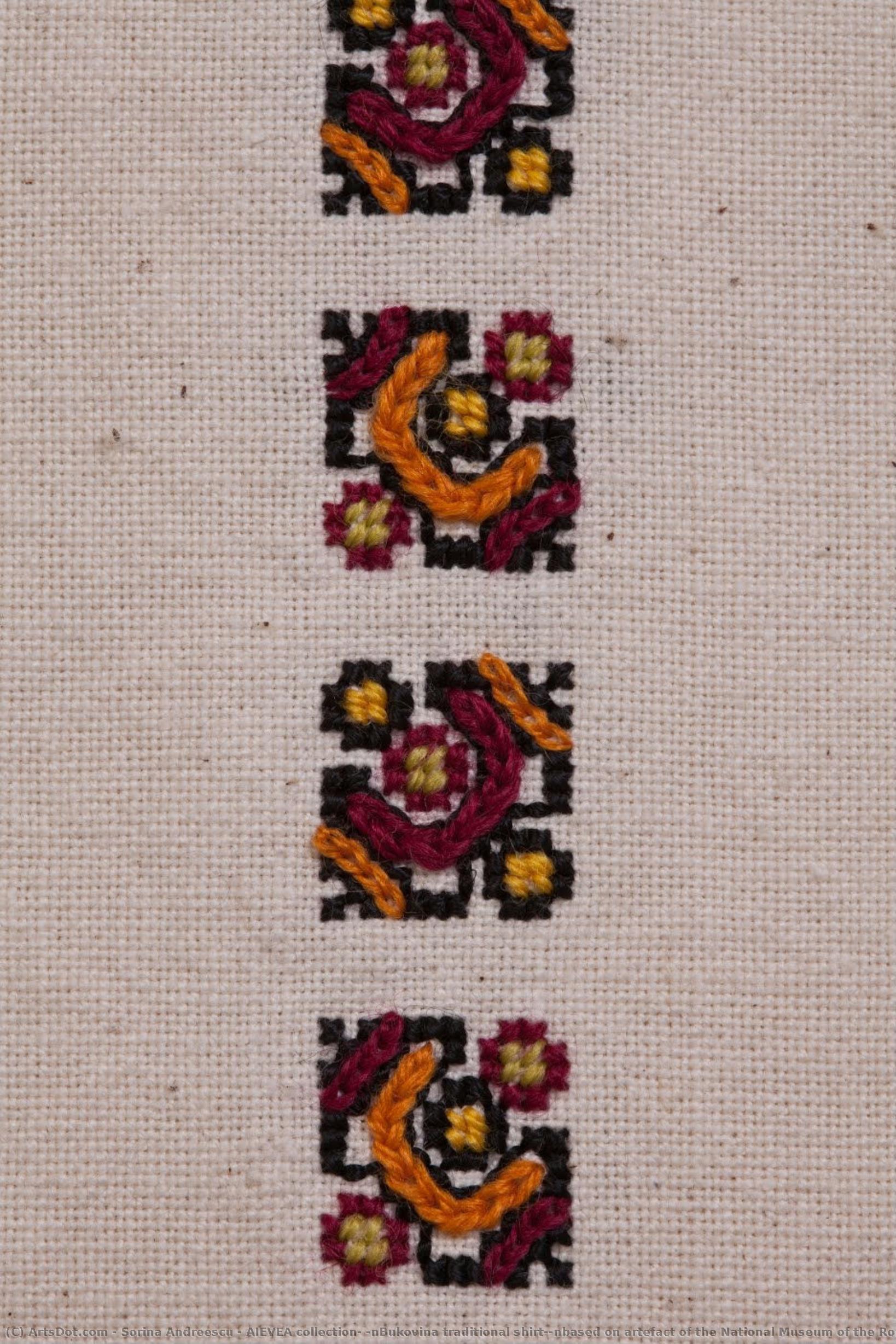 Aievea Collection; \nbukovina Traditional Shirt;\nbased On Artefact Of The National Museum Of The Romanian Peasant — Sorina Andreescu