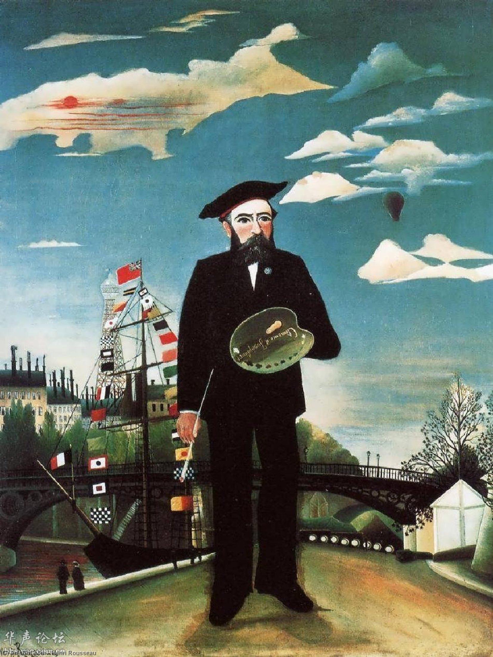 Myself, Landscape Portrait — Henri Julien Félix Rousseau (le Douanier)