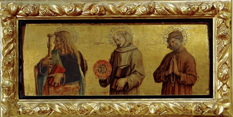 I Ss. Giacomo Maggiore, Bernardino Da Siena, Niccodemo — Carlo Crivelli