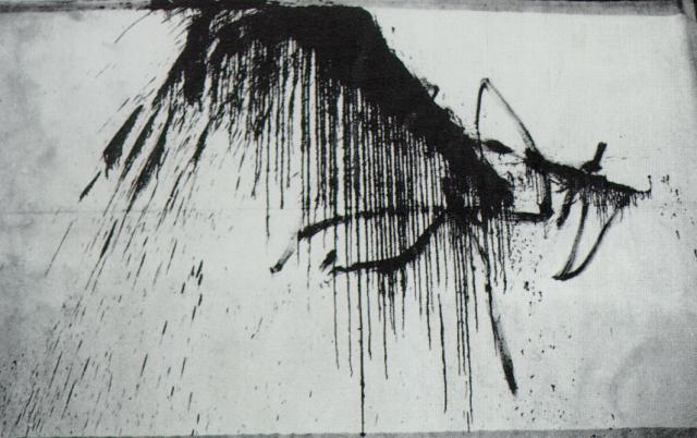Night In The Hotel (abstract In Black And White) — Salvador Dalí