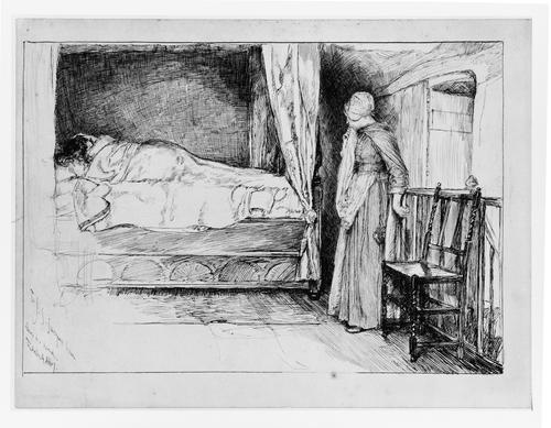 Entrance Of The Serving Maid — Edwin Austin Abbey