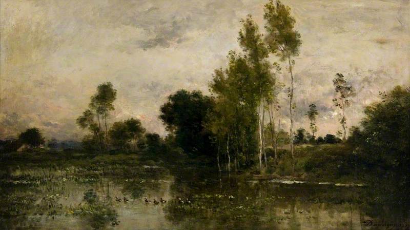 Lake With Ducks — Чарльз-фредерик Дабенье