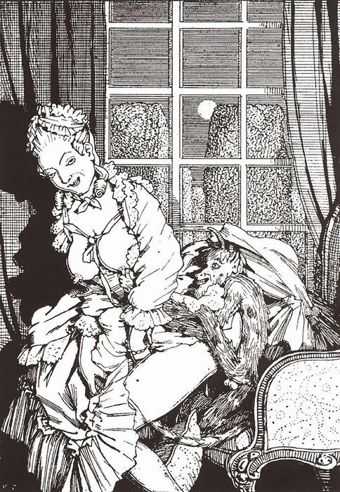 Book Of The Marquise. Illustration 4 — Konstantin Andreevic Somov