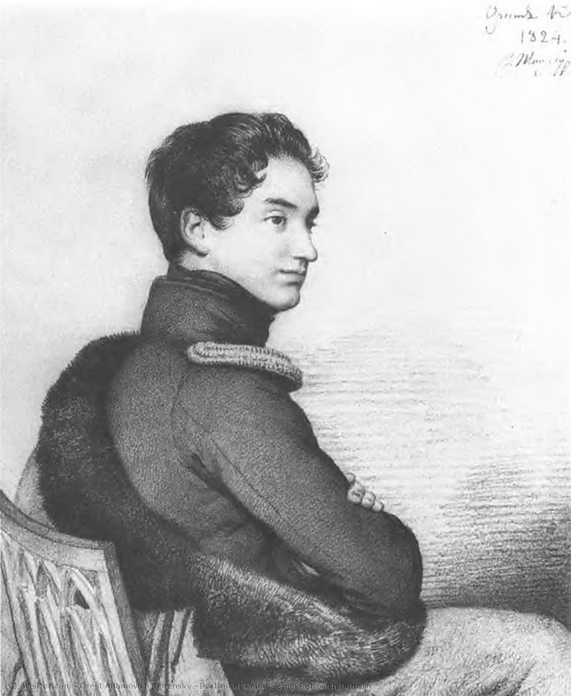 Portrait Of Count Sergei Petrovich Buturlin — Orest Adamovich Kiprensky
