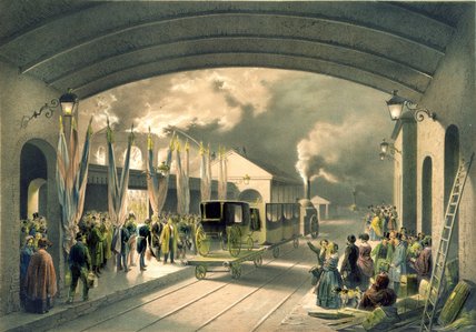 The King At New Cross Station — Edouard Pingret