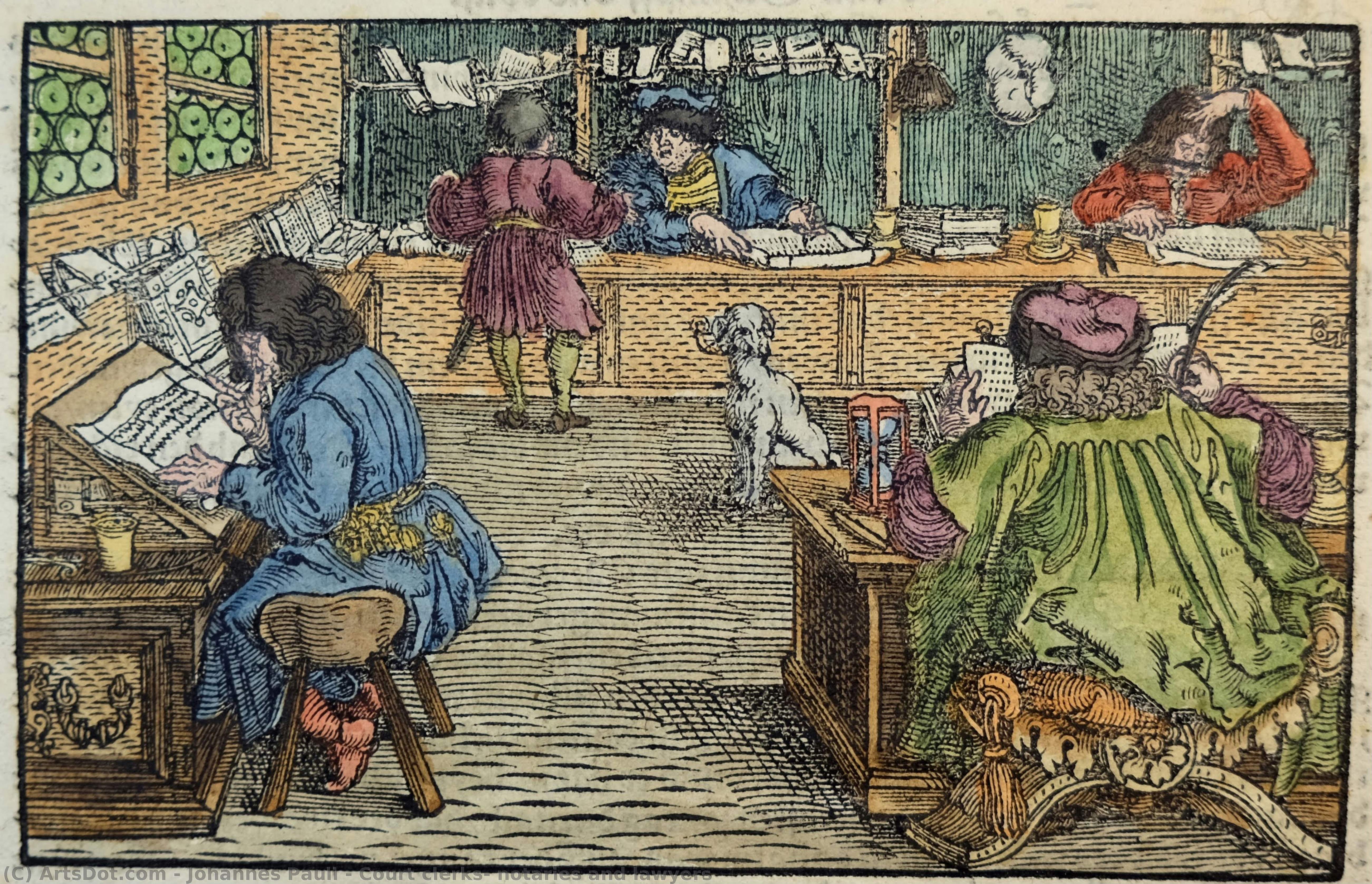 Court Clerks, Notaries And Lawyers — Johannes Pauli