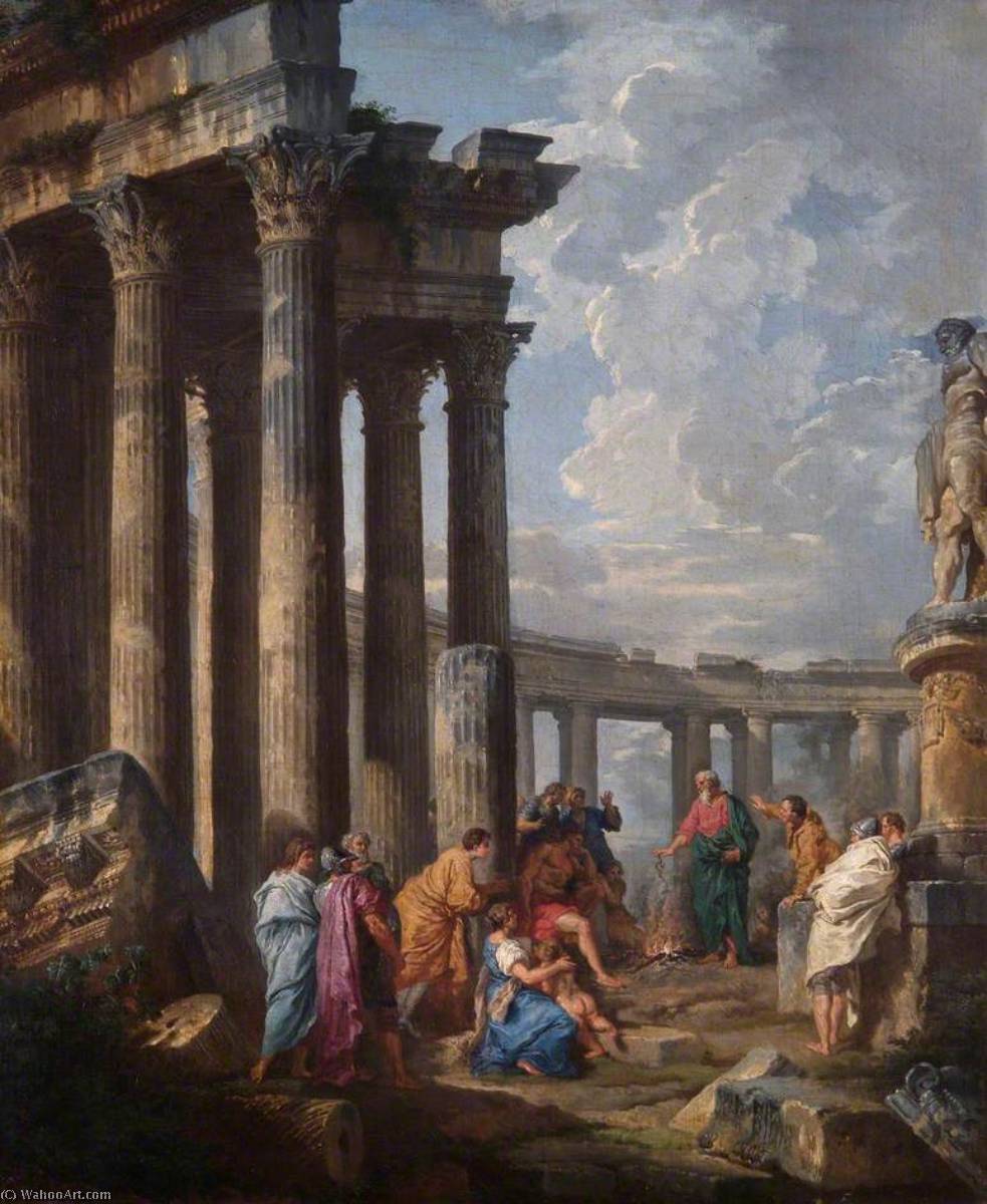 Saint Paul At Malta Grasping The Viper — Giovanni Paolo Panini