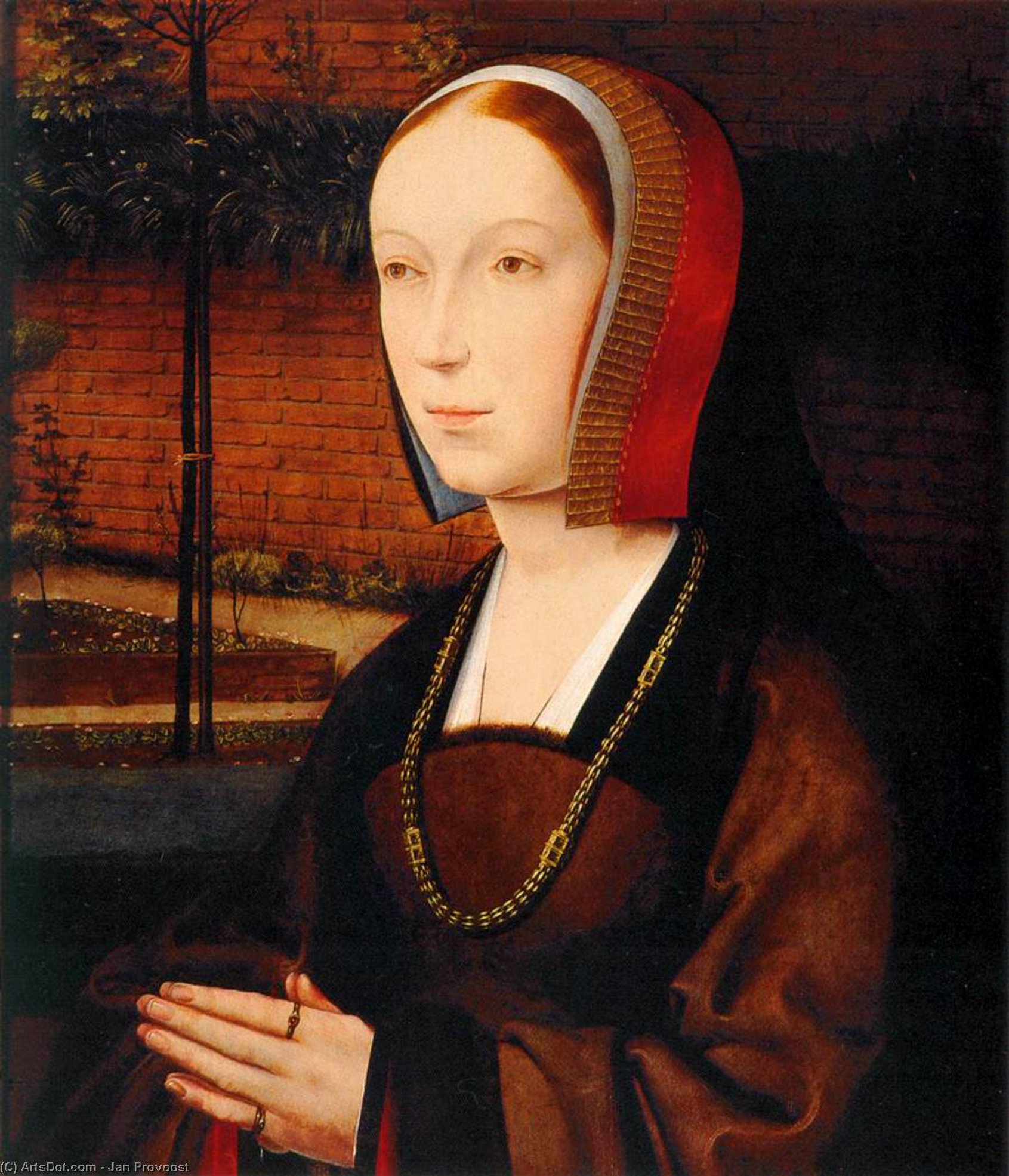 Portrait Of A Female Donor — Jan Provoost