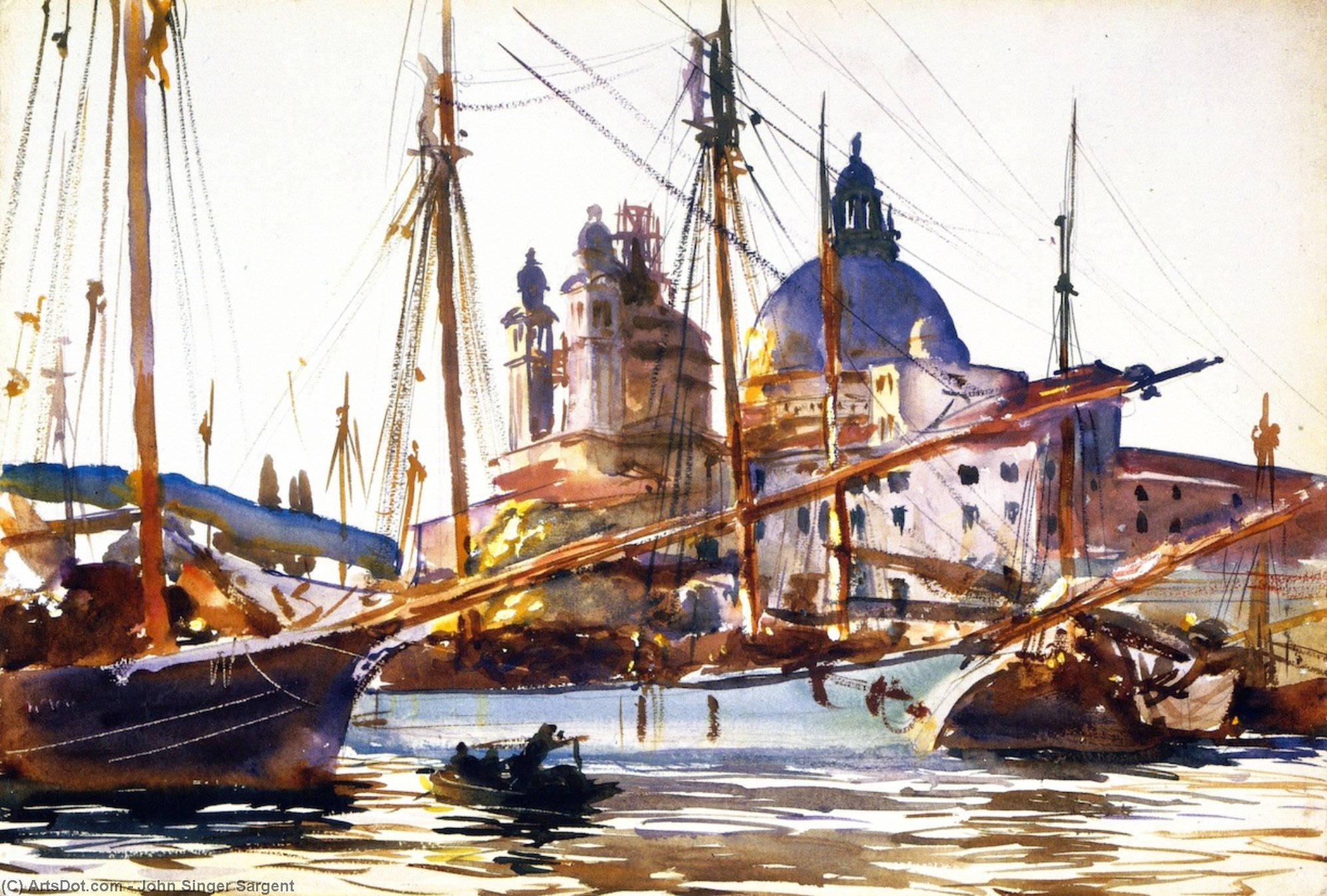 Die Kirche Santa Maria Della Salute, Venedig — John Singer Sargent
