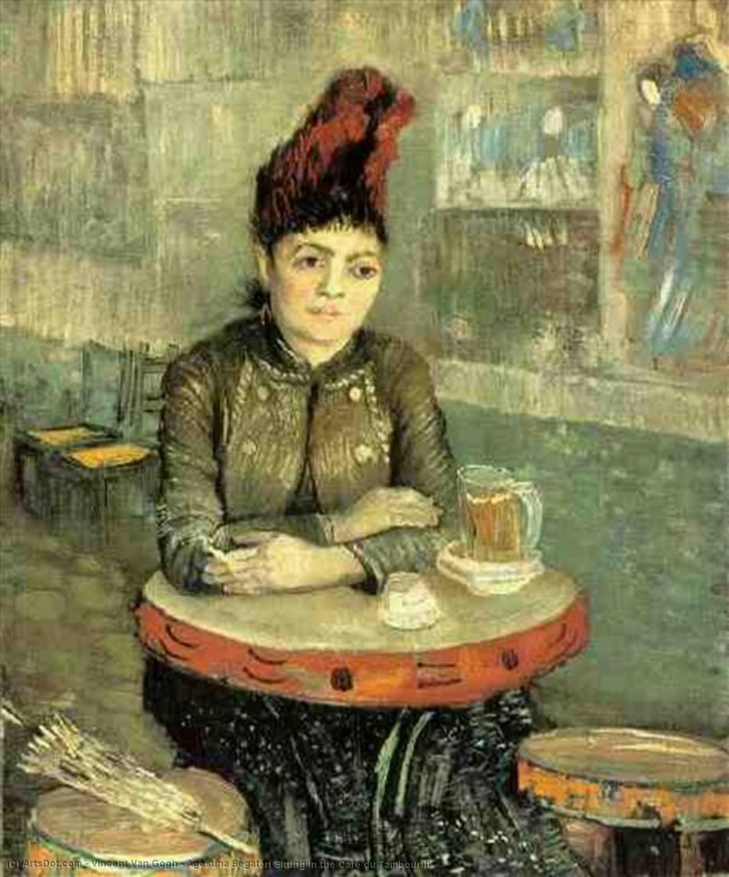 Agostina Segatori Sentada En El Café Du Tambourin — Vincent Willem Van Gogh