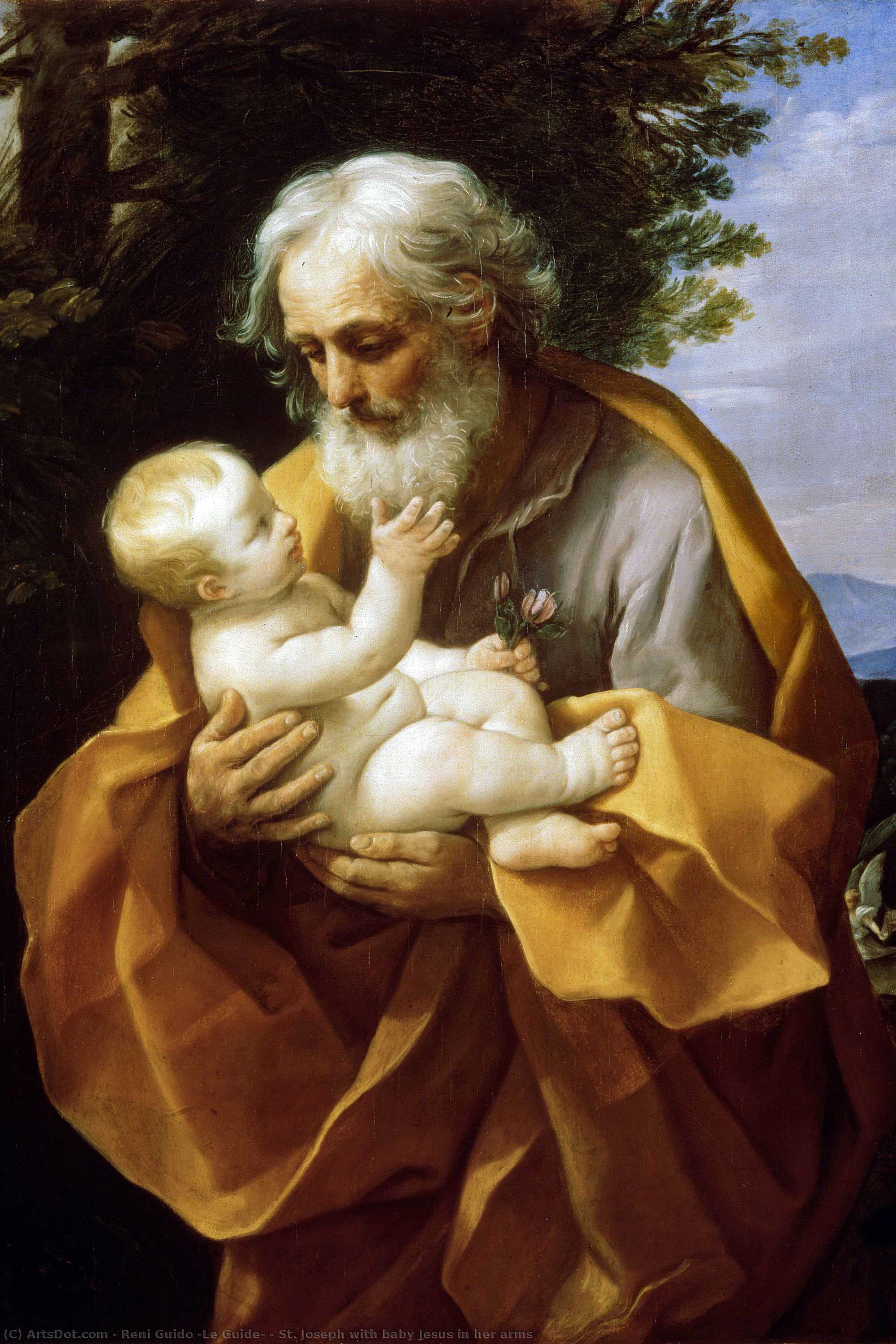 St. Joseph With Baby Jesus In Her Arms — Гвидо Рени