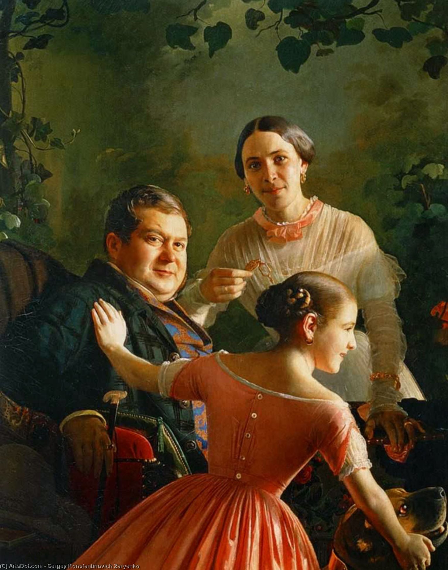 Portrait Of A Family Turchaninova. — Sergey Konstantinovich Zaryanko
