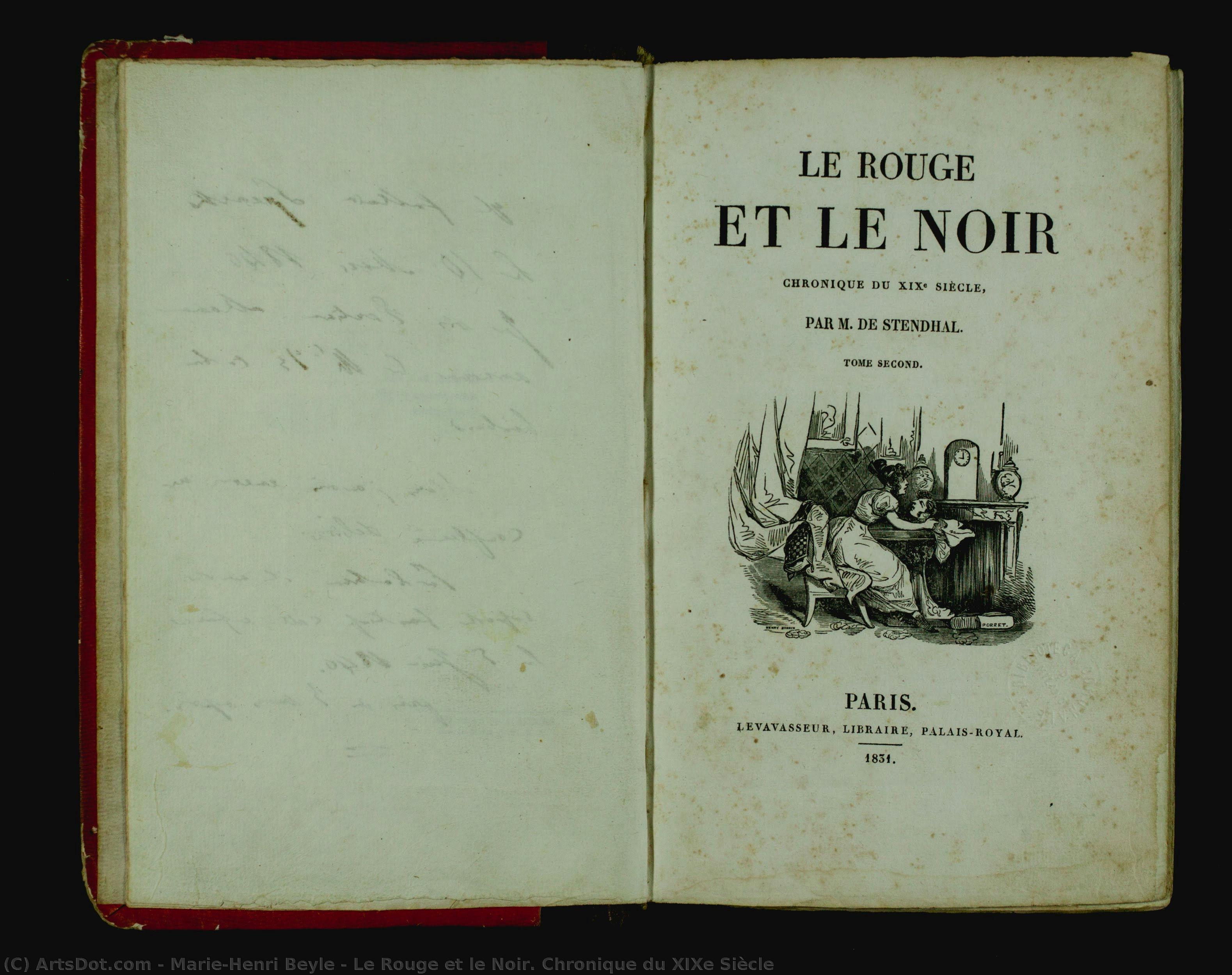 Le Rouge Et Le Noir. Chronique Du Xixe Siècle — Marie-henri Beyle