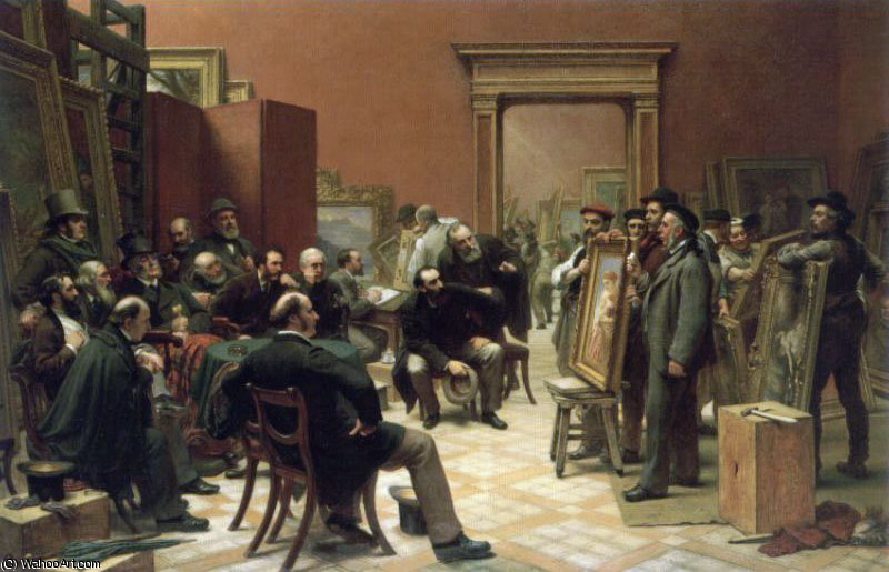 The Council Of The Royal Academy Selecting Pictures For Exhibition Cr — Charles West Cope