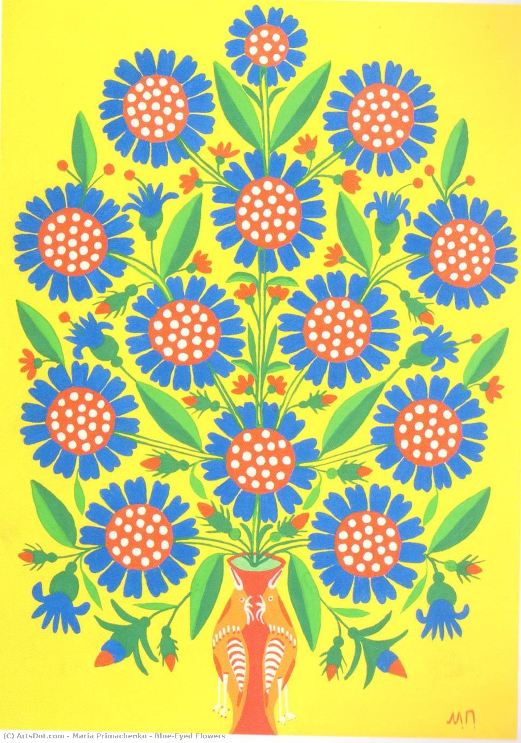 Blue-eyed Flowers — Мария Примаченко