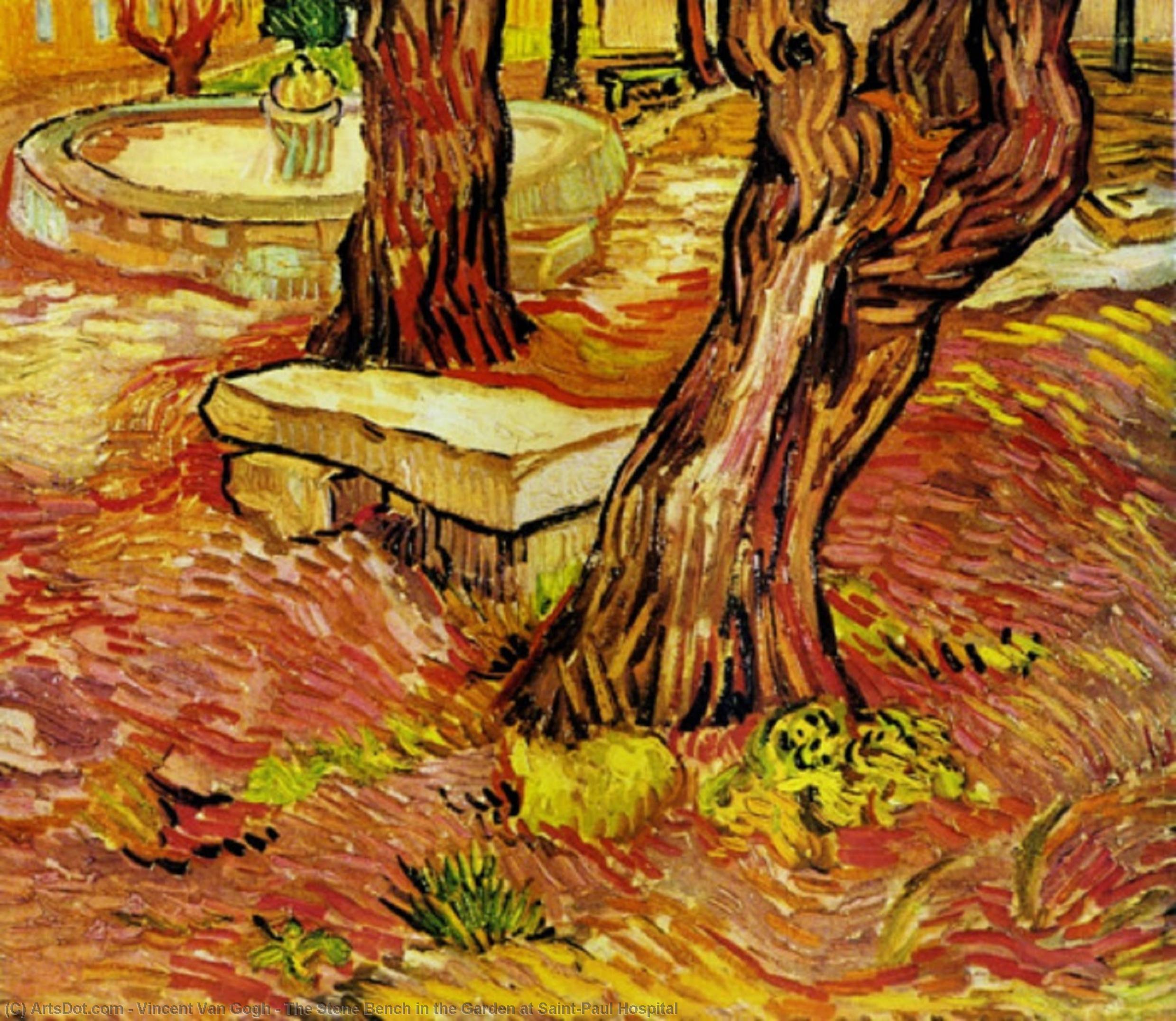 Der Steinsessel Im Garten Des St. Pauls-krankenhauses — Vincent Willem Van Gogh