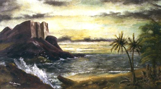 Tropical Isle, (painting) — Samuel Thomas Beniams