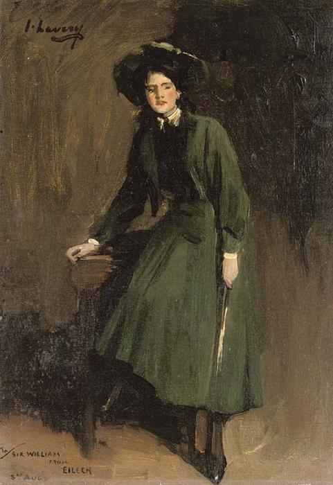 Eileen In Green (portrait Of Eileen Lavery, Later Lady Sempill) — Sir John Lavery