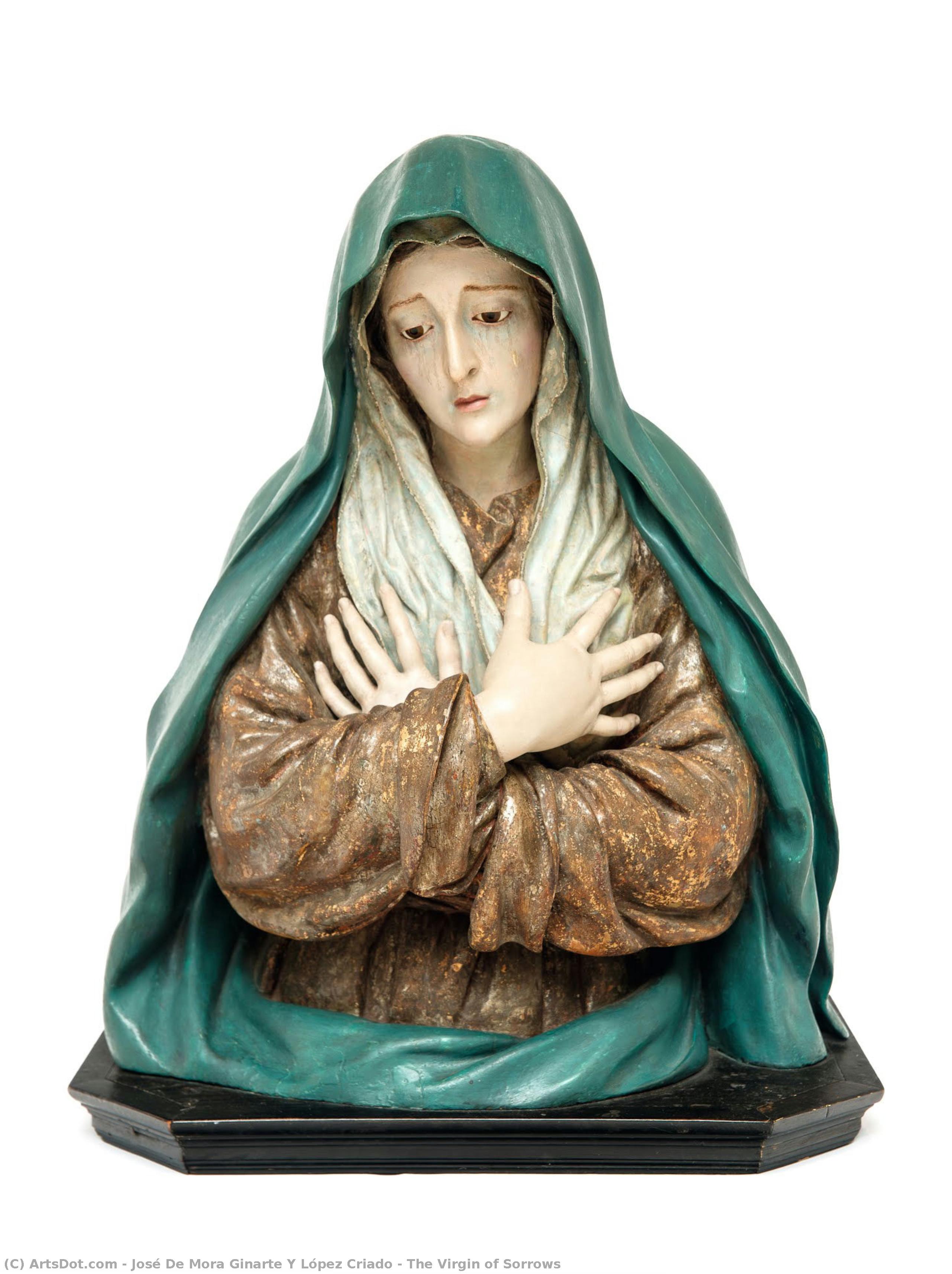 The Virgin Of Sorrows — José De Mora Ginarte Y López Criado