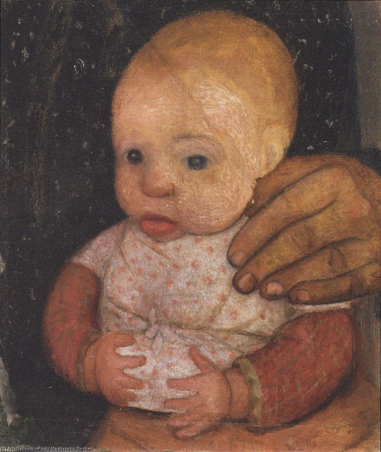 Infant With Mother's Hand — Paula Modersohn-becker