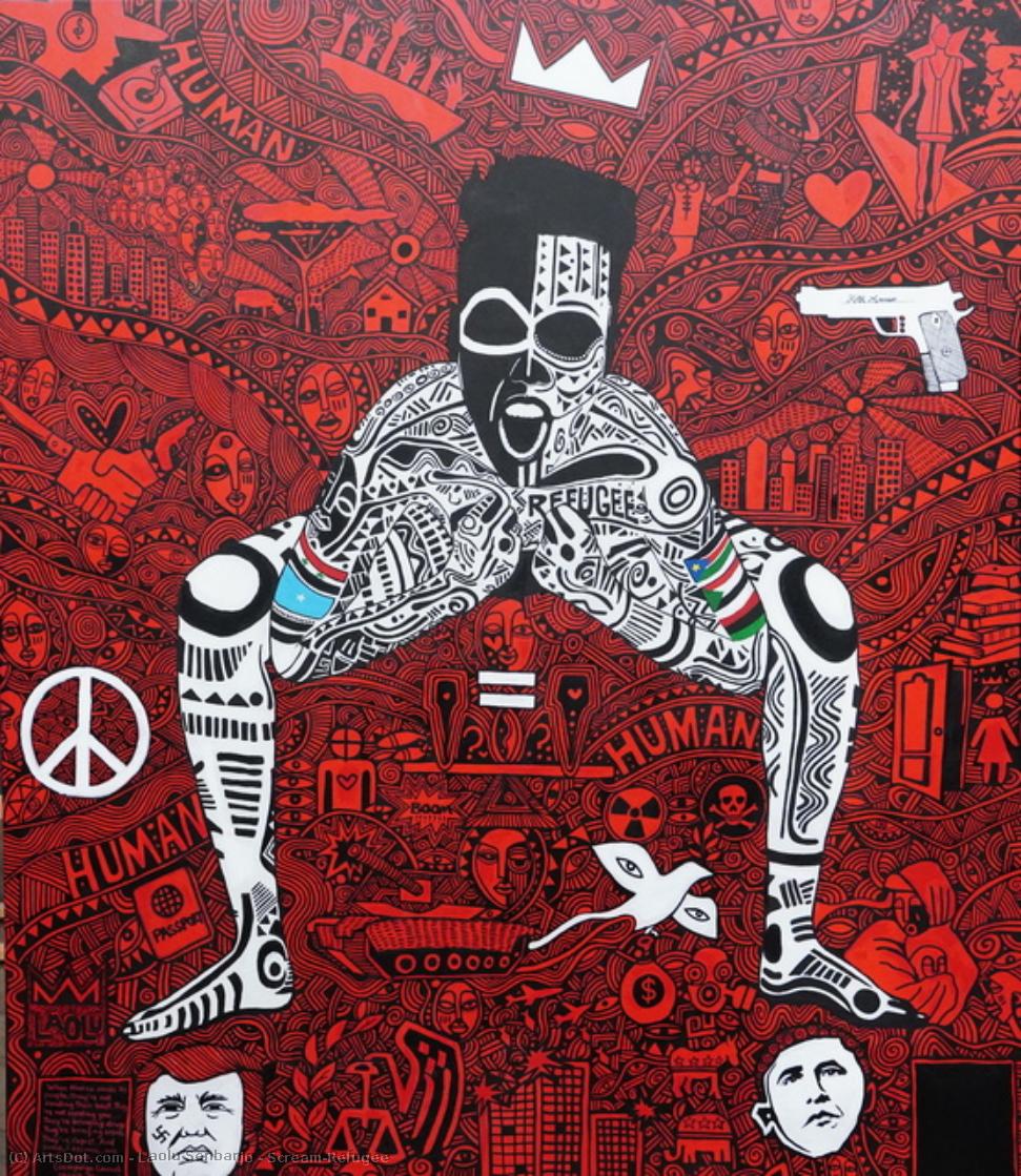 Scream/refugee — Laolu (olaolu) Senbanjo