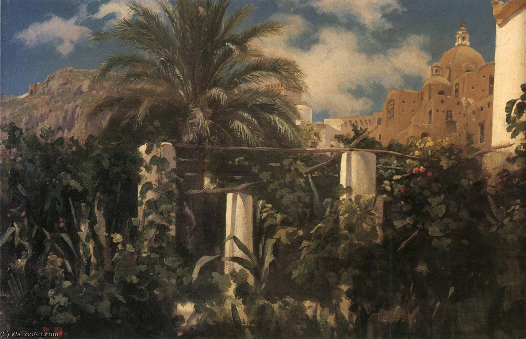 Garden Of An Inn, Capri — Фредерик Лорд Лејтон