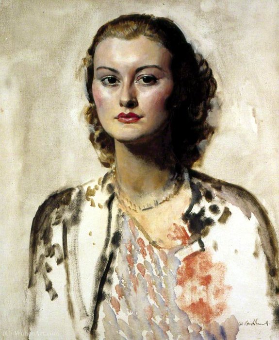 Portrait Of A Girl — Gerald Leslie Brockhurst