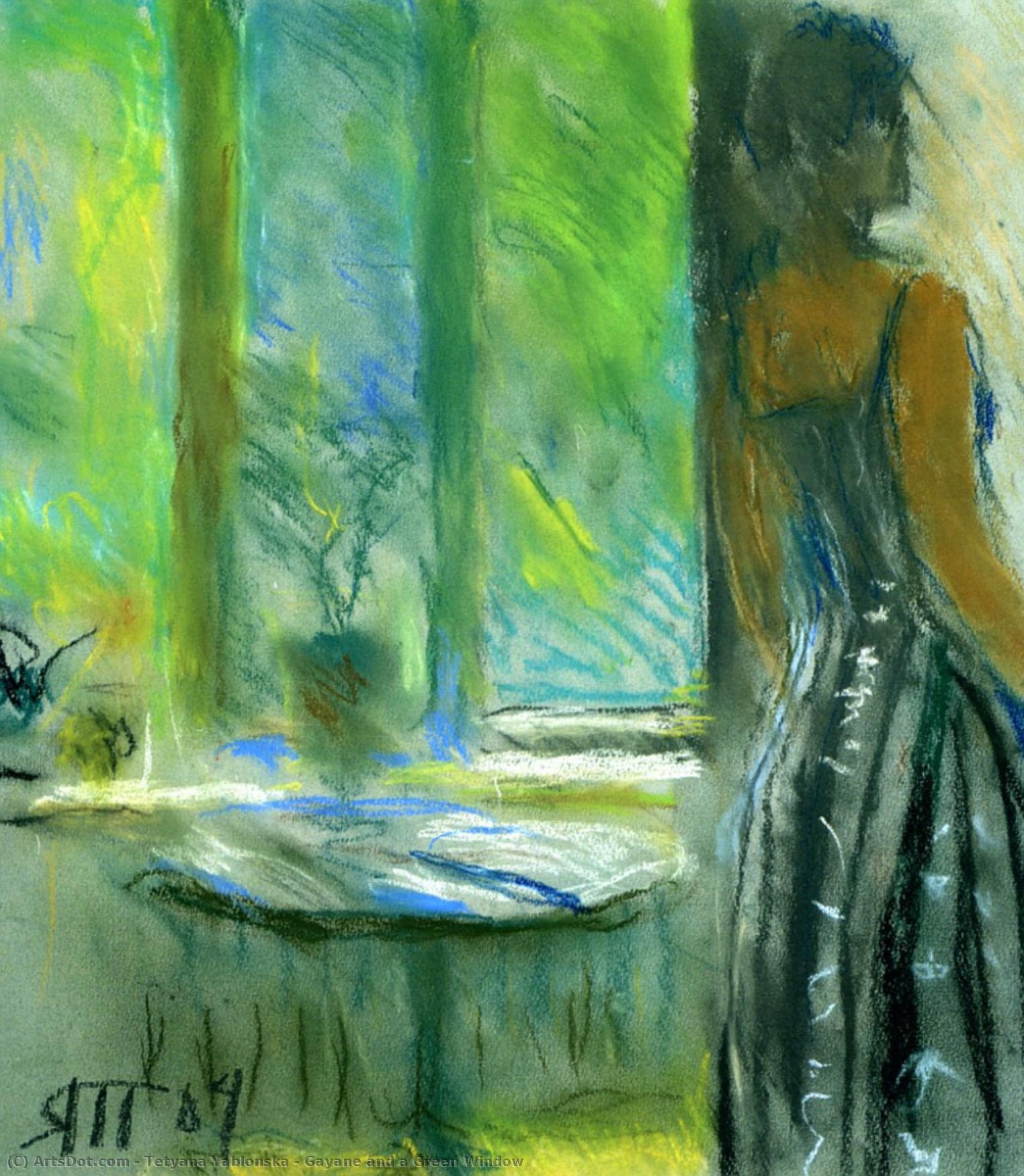 Gayane And A Green Window — Tetiana Nylivna Yablonska