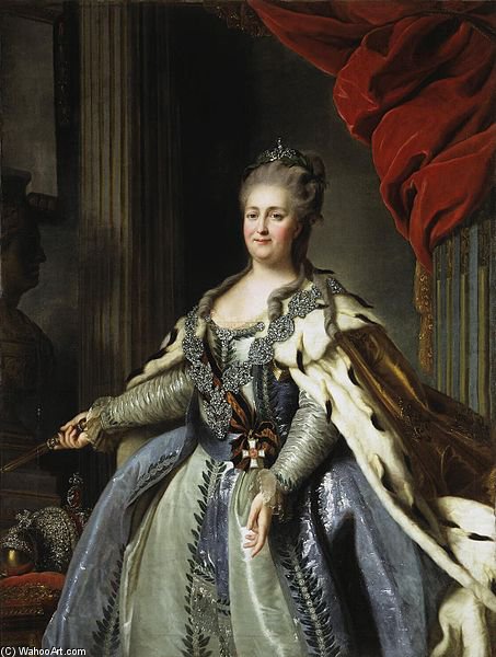 Portrait Of Catherine Ii Of Russia — Fyodor Stepanovich Rokotov
