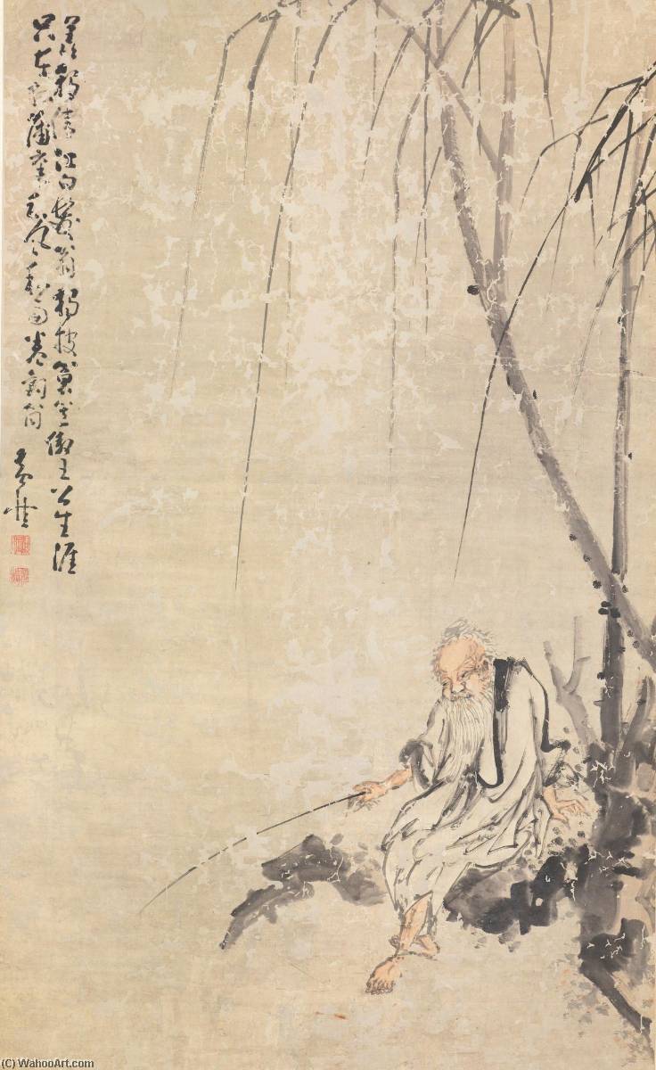 Fisherman Under A Willow Tree — Huang Shen