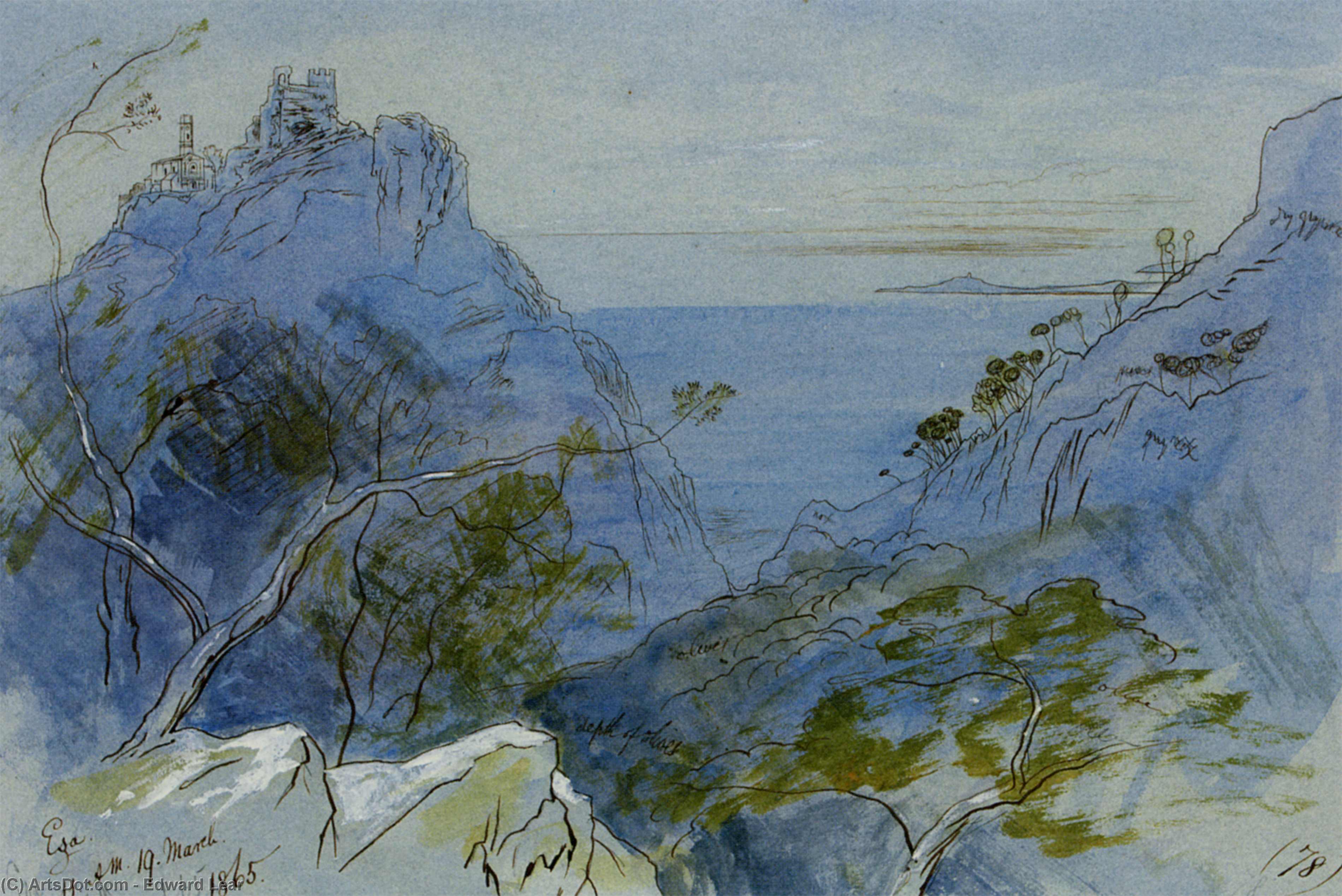 Eze Cote Dazur France — Едвард Леар
